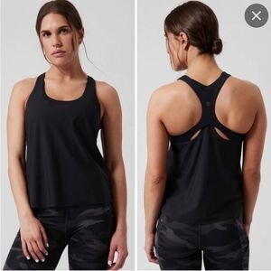 Athleta NEW black 2-in-1 ultimate support top sz XS